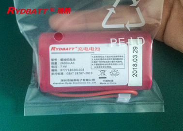 2S1P 7,4 Batterijpak van Li van V 2600mAh Ionen 18650