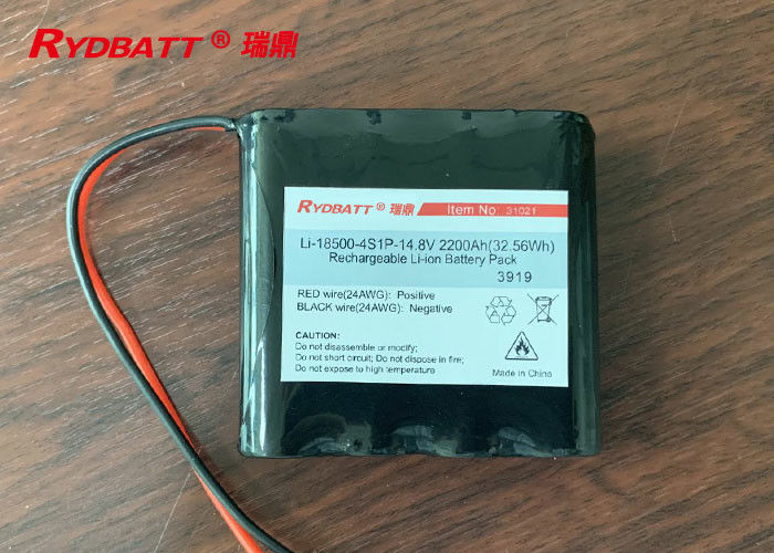 industrieel de Batterijpak van 4s1p 18650/de Batterijpak van Li 18650 van 14.8V 2.2Ah