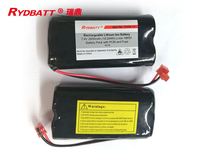Li van het de Batterijpak 2600mAh van 2S1P 7,4 V 18650 lon voor Beschikbare Elektrisch gereedschapoem