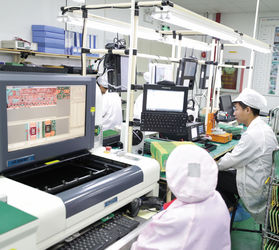 Shenzhen Ryder Electronics Co., Ltd. fabriek productielijn