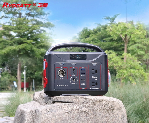 Lithium-ion draagbare elektriciteitscentrale 220V/100V 500W Pure Sinus Wave met QC3.0 18W Dual Port