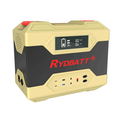 Ryder Portable Power Station 2400W (Piek4000w), 2400Wh-Reserveacculifepo4 Snelle Last 1,5 u 100%, Zonnegenerato