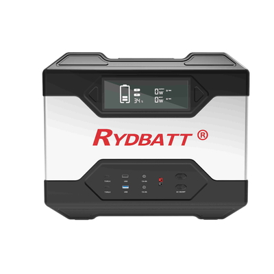 Ryder Portable Power Station 2400W (Piek4000w), 2400Wh-Reserveacculifepo4 Snelle Last 1,5 u 100%, Zonnegenerato