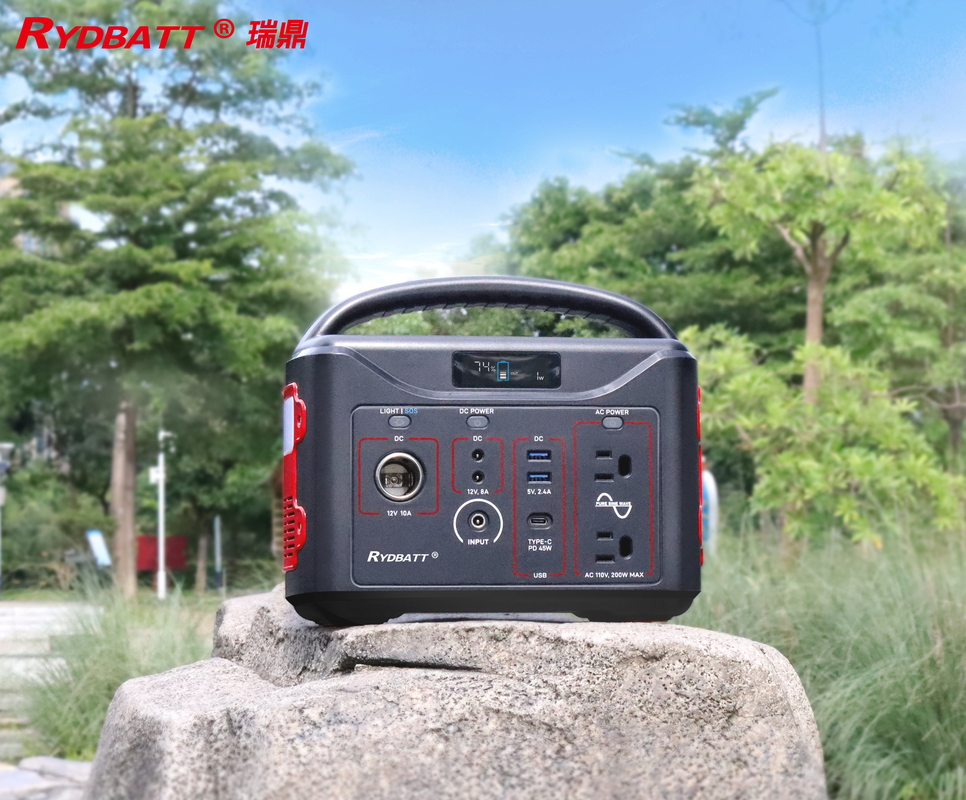 Lithium-ion draagbare elektriciteitscentrale 220V/100V 500W Pure Sinus Wave met QC3.0 18W Dual Port