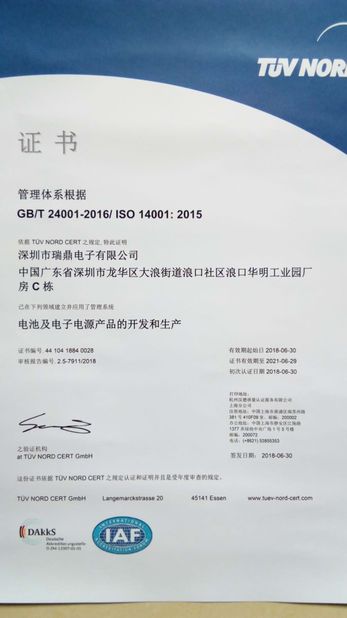 China Shenzhen Ryder Electronics Co., Ltd. certificaten